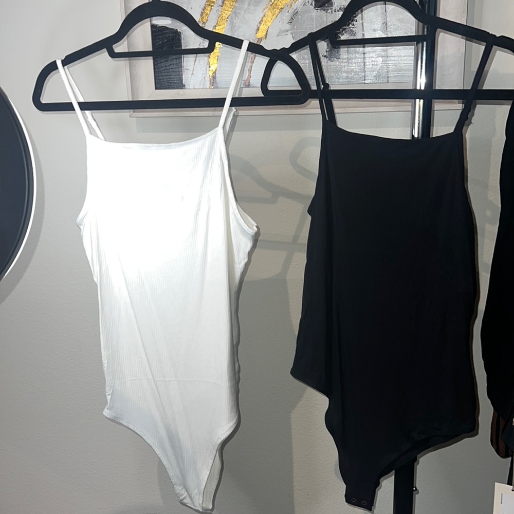 Ribbed tank body suit
